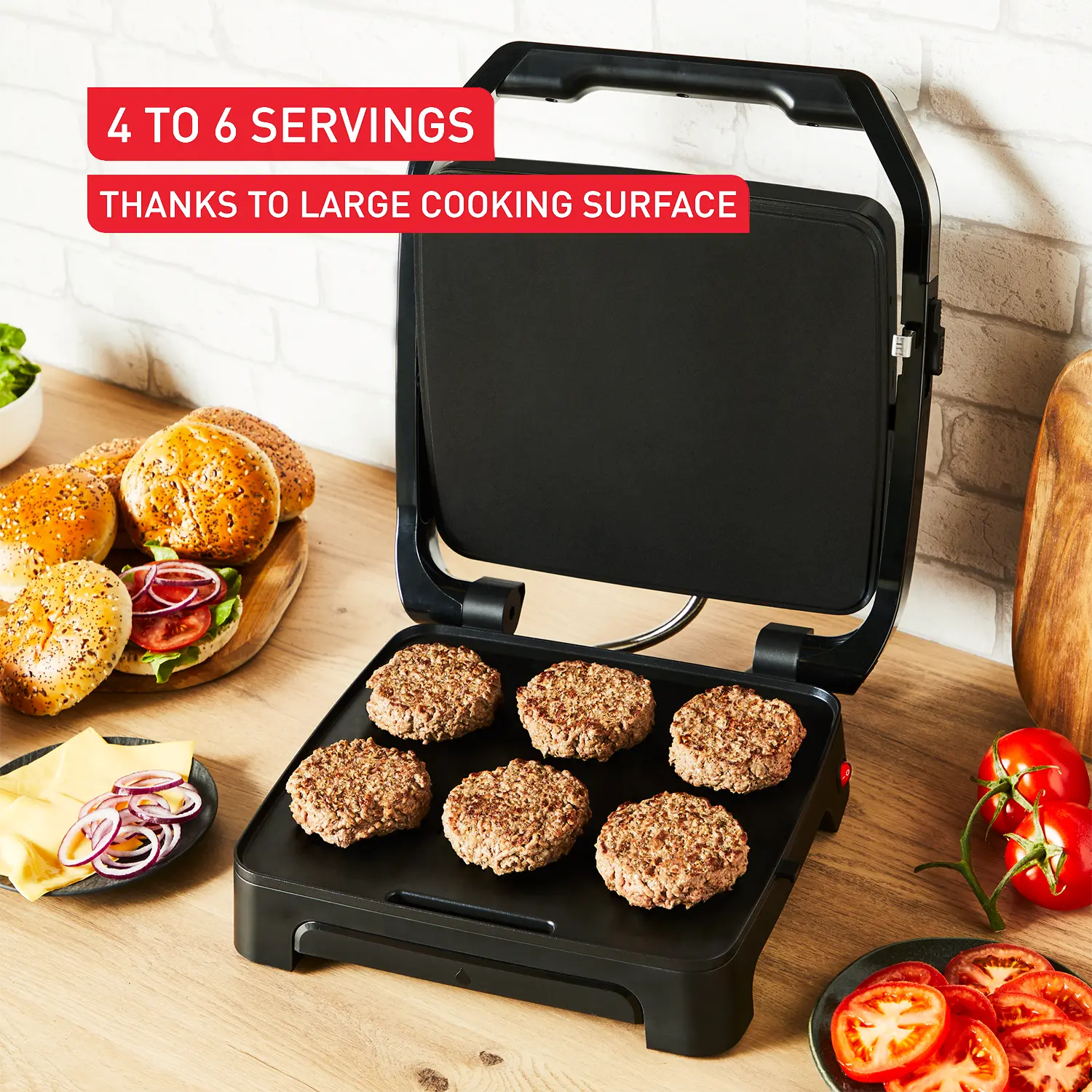 Tefal Inicio Sandwich Press 4-Slice GC27B8