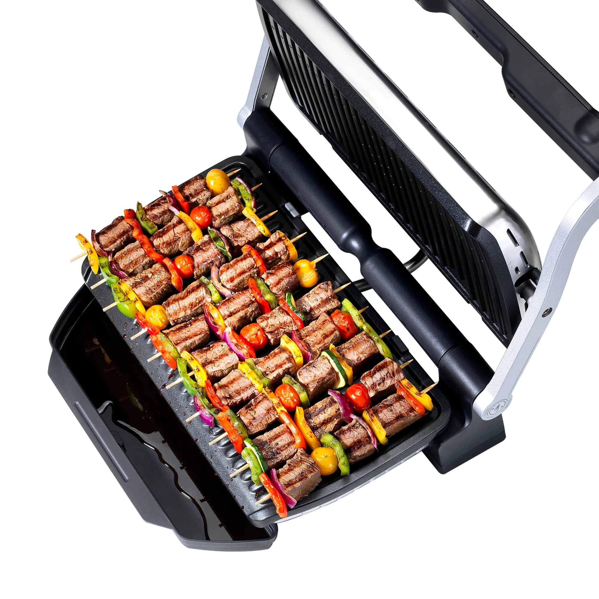 Tefal OptiGrill+ XL Smart Electric Grill GC722 grilling kebab skewers