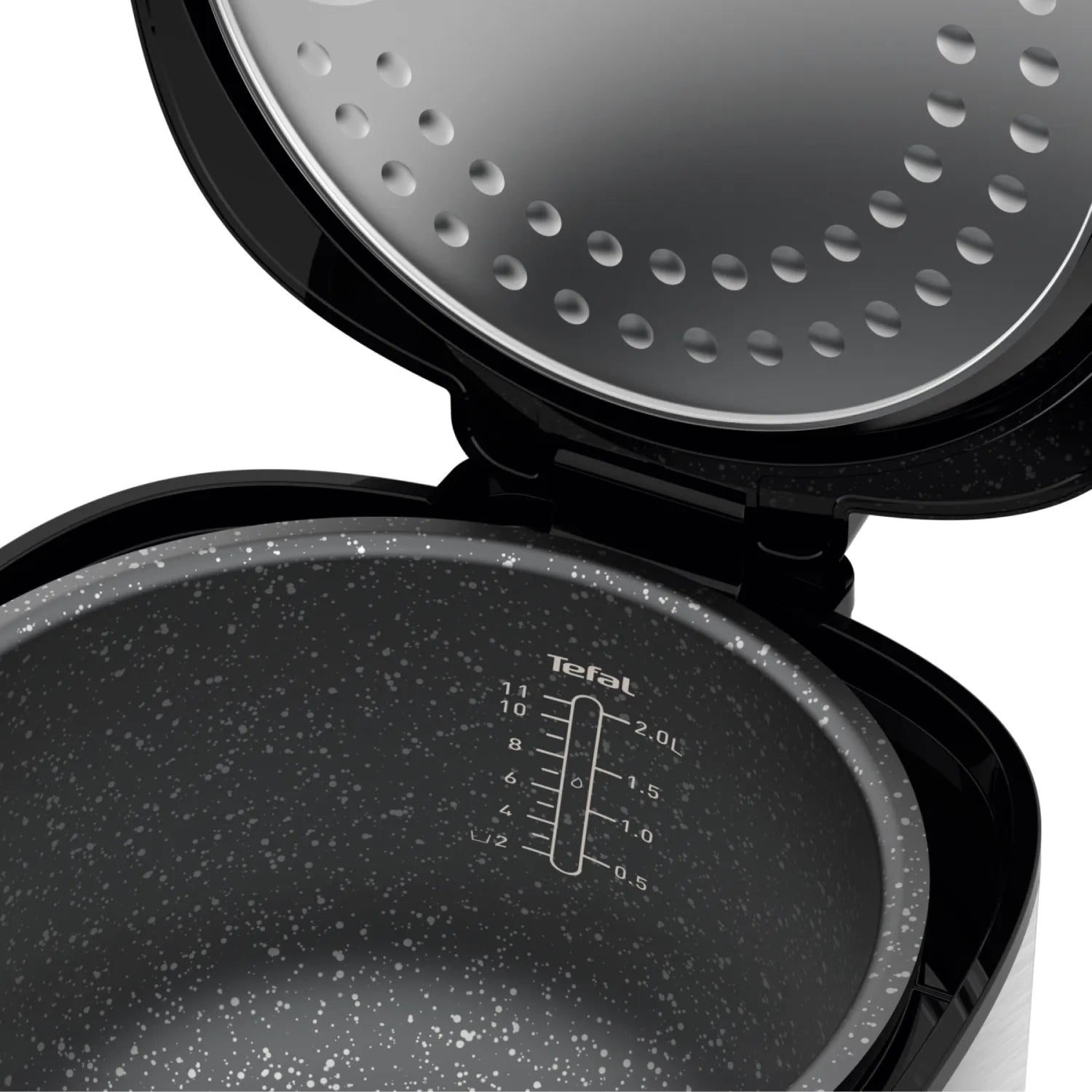 Tefal Everforce Rice Cooker 11 Cup Black RK3628 bowl with volume indicator