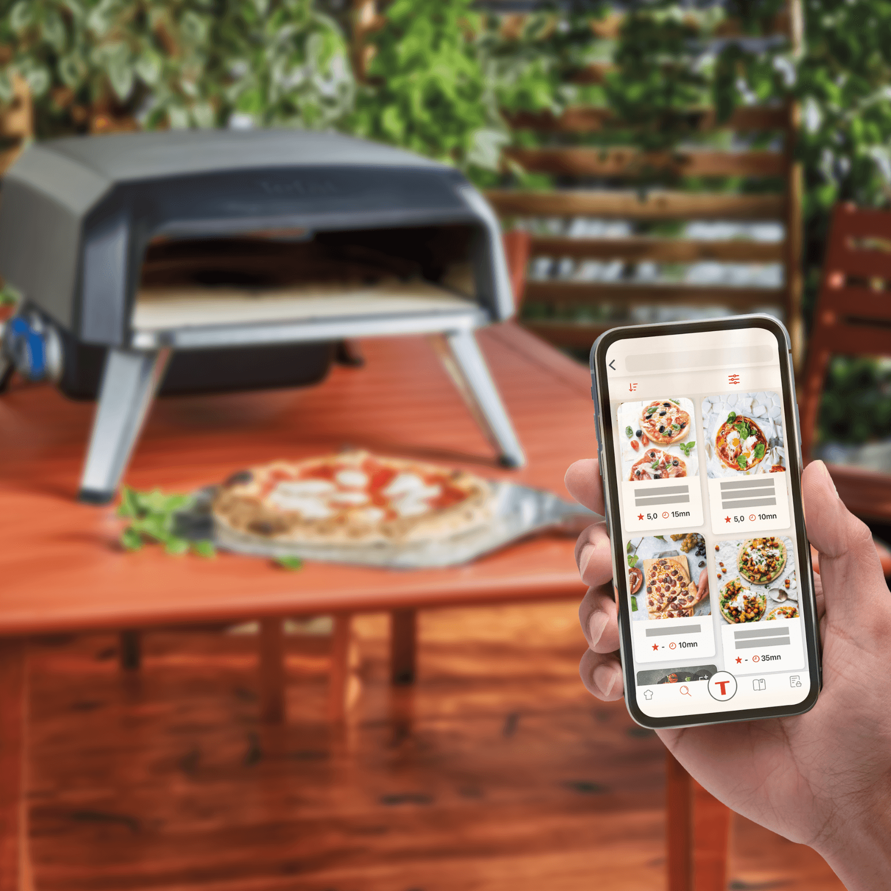 Tefal Pizza Pronto Outdoor Gas Pizza Oven JM4188 app recipes