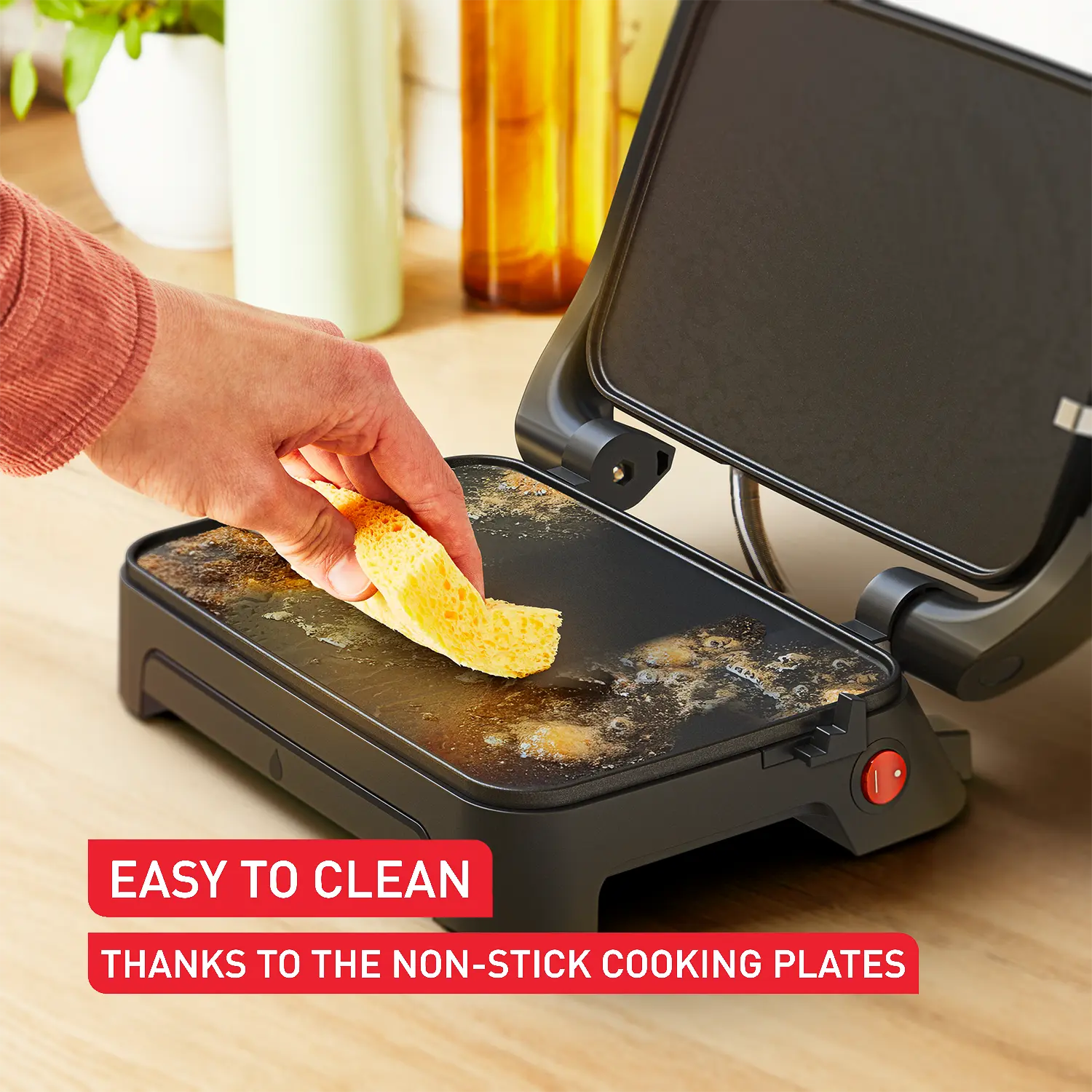 Tefal Inicio Compact Sandwich Press 2-Slice GC27A8 Easy to Clean