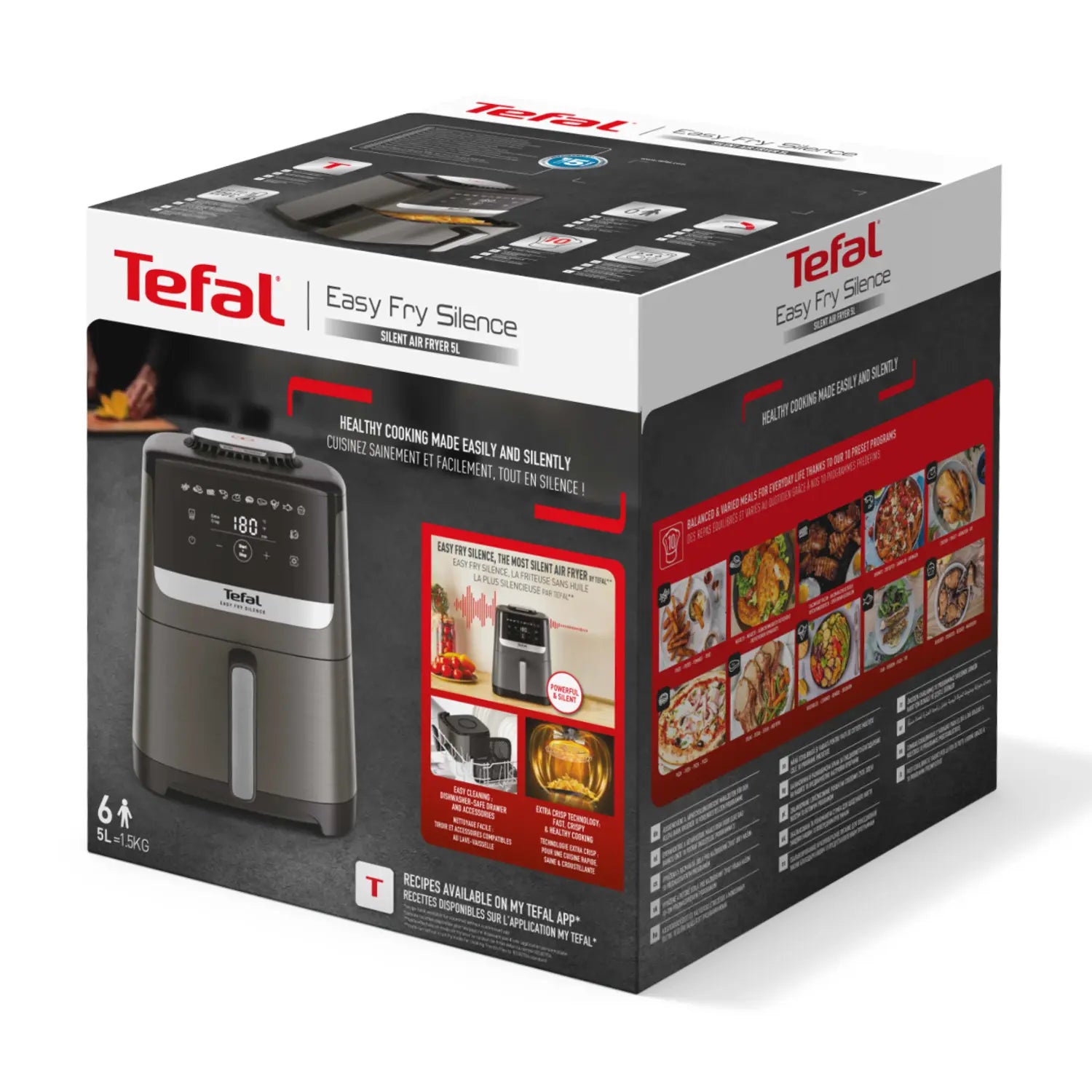 Tefal Easy Fry Silence Essential Air Fryer 5L EY551H
