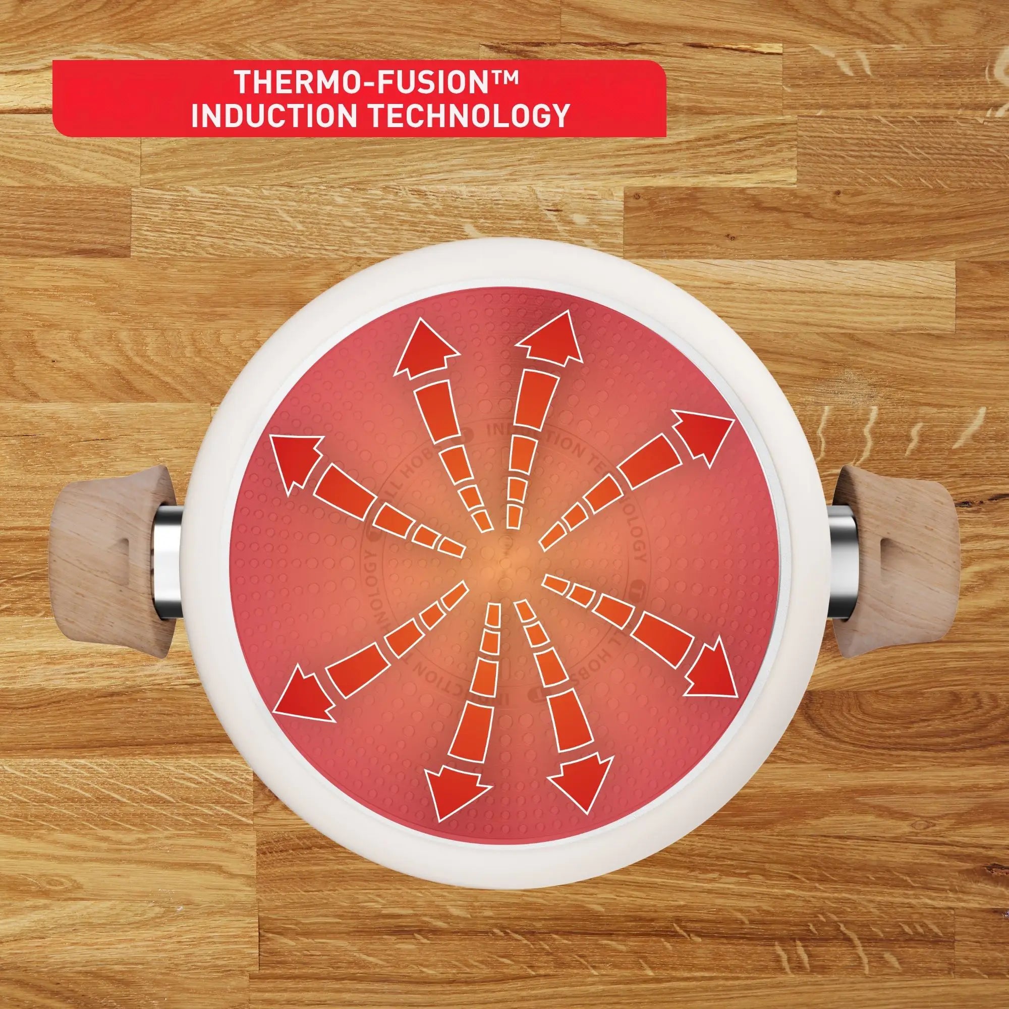 Tefal Vivaceram Induction Ceramic Beige 5pc Cookware Set