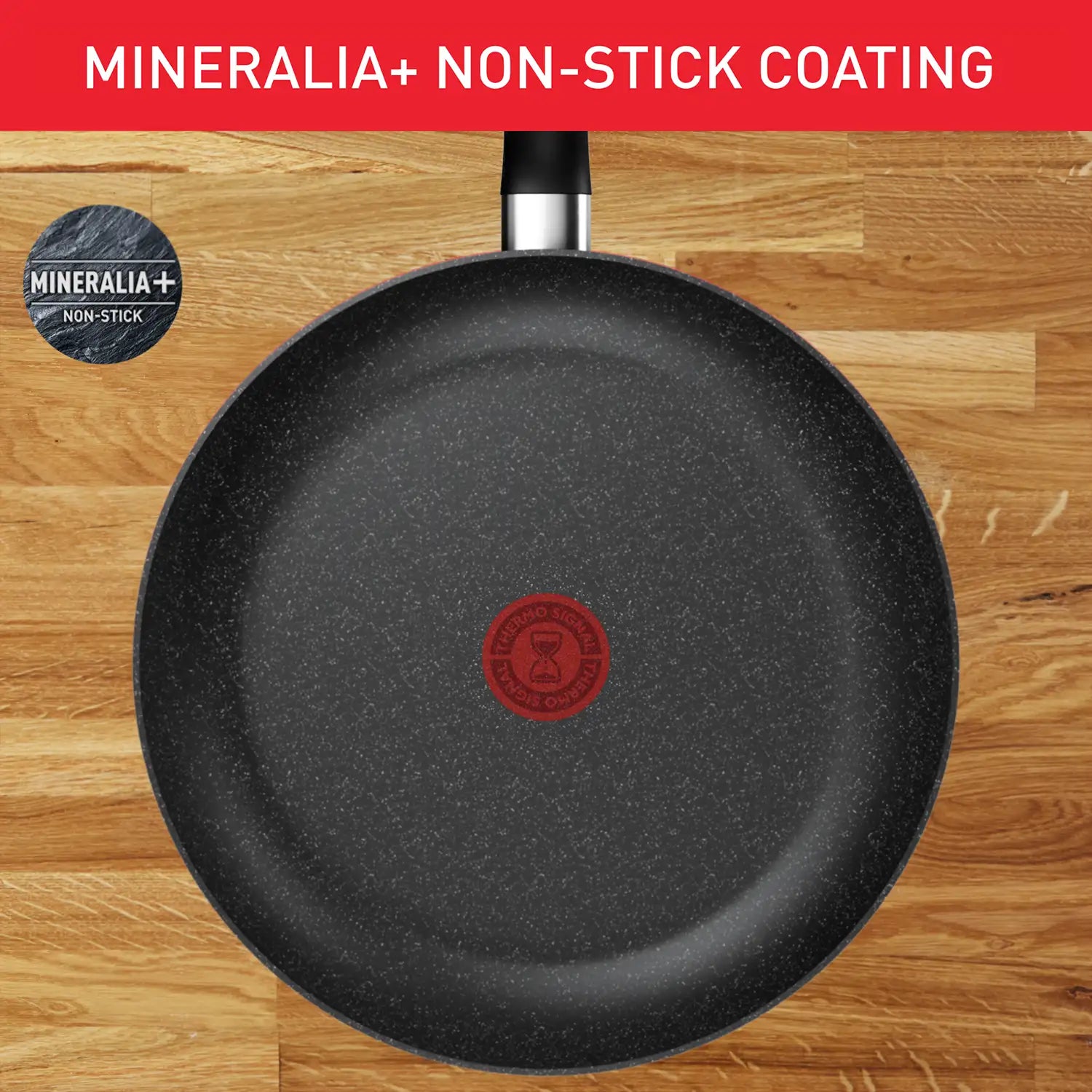 Tefal Dark Essential Mineralia+ Non Stick Frypan with mineralia coating