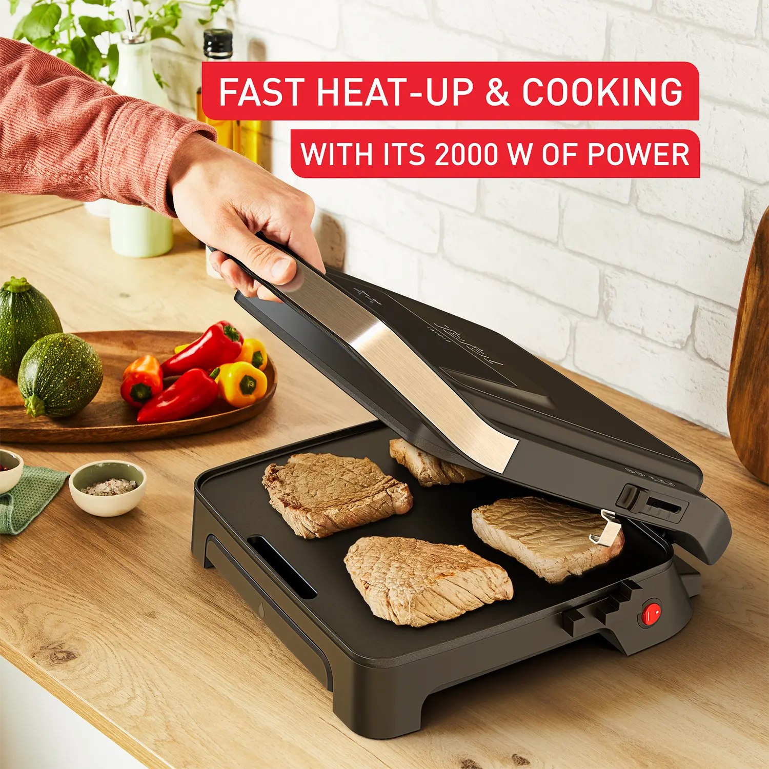 Tefal Inicio Sandwich Press 4-Slice GC27B8