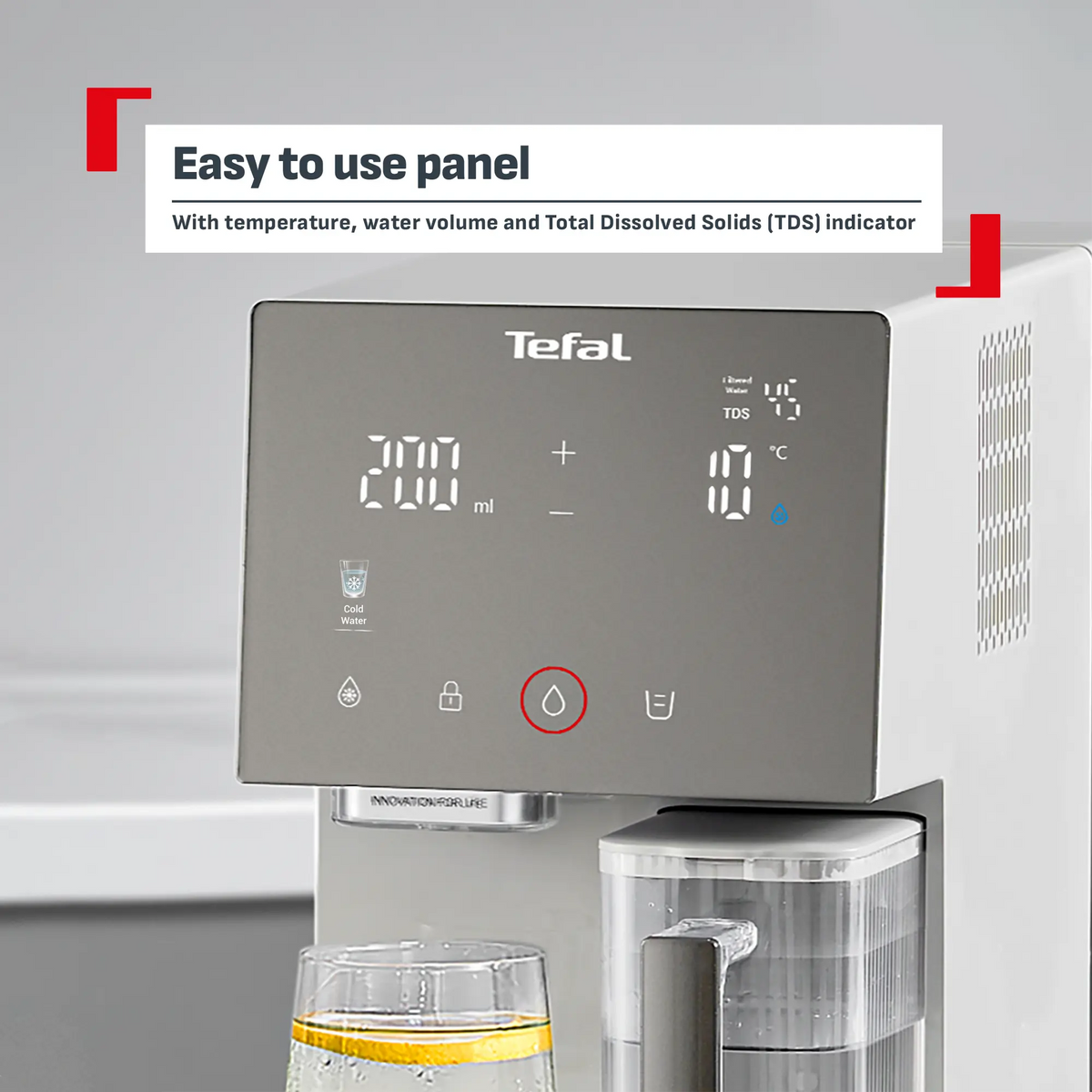Tefal Pure Water Reverse Osmosis Hot & Cold Water Purifier Station BR553B