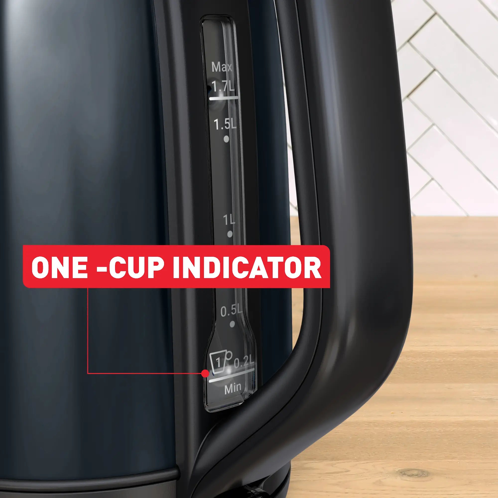 Tefal Subito Black Knight Stainless Steel Toaster & Kettle Breakfast Set with one cup indicator