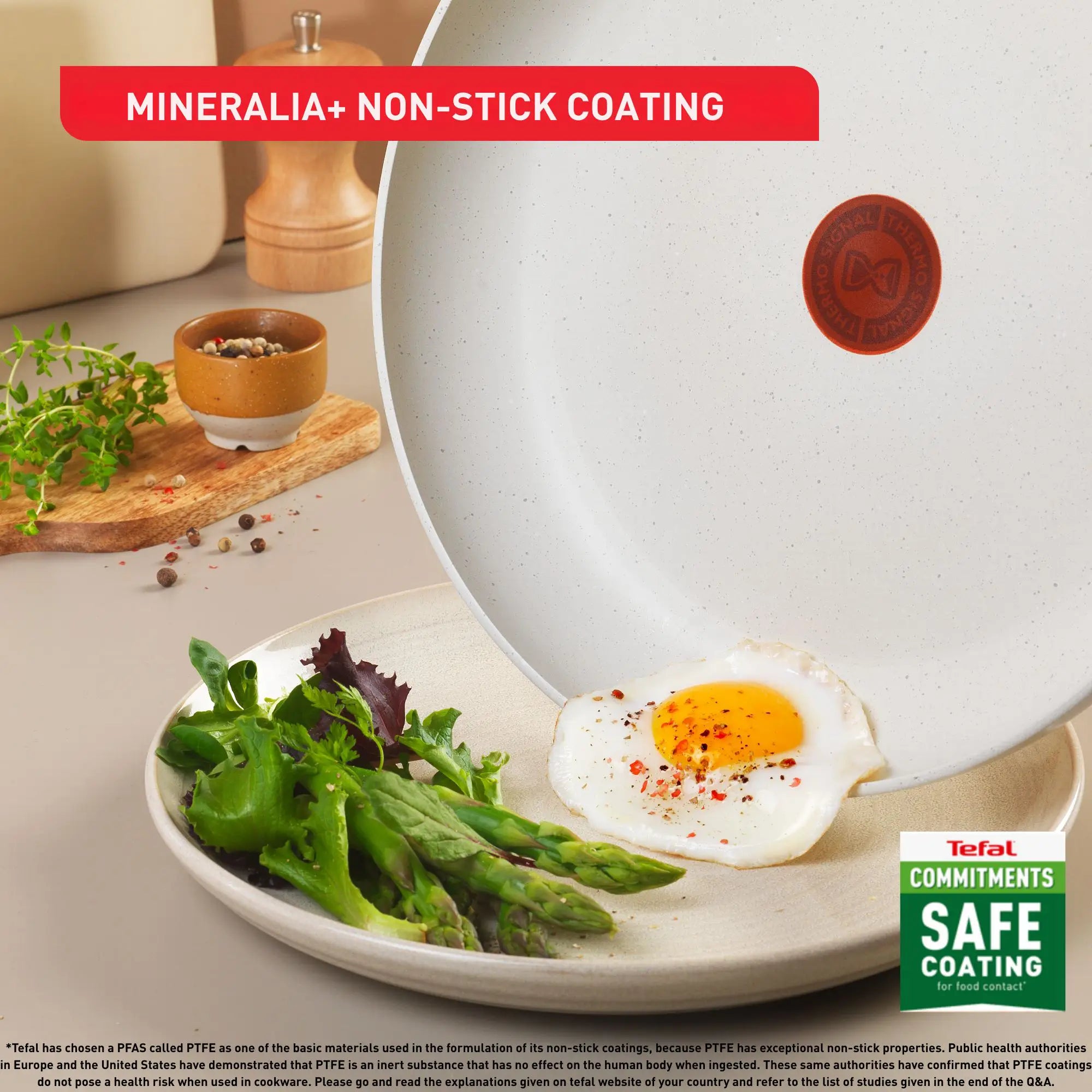 Tefal Stone White Induction Non-Stick 5pc Set