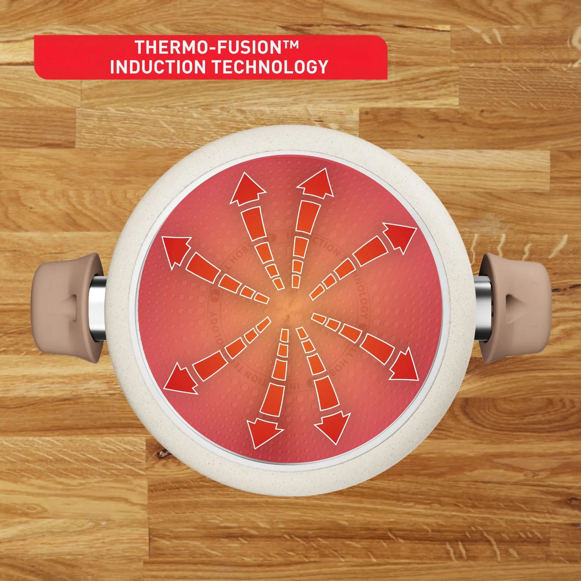 Tefal Stone White Induction Non-Stick 5pc Set