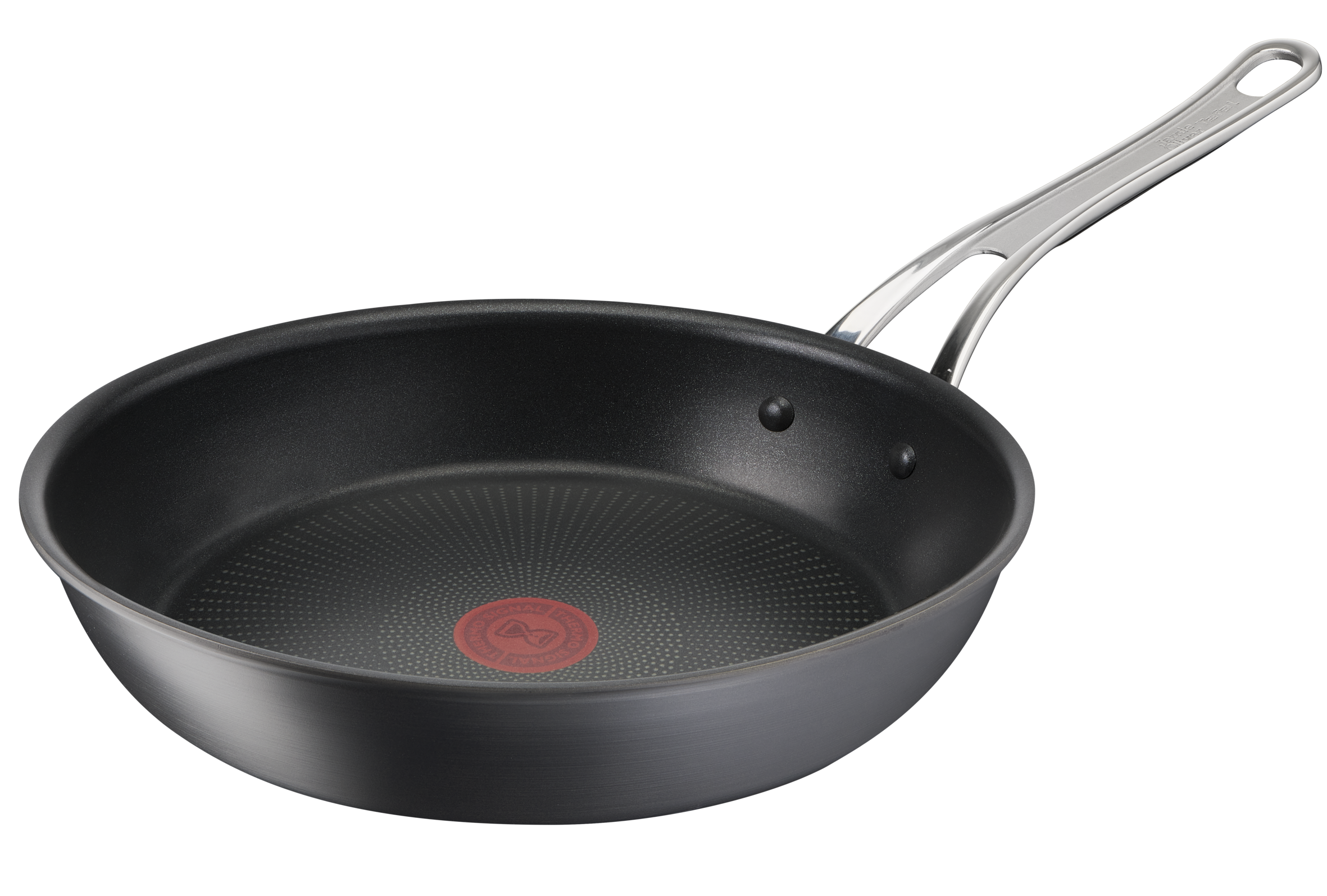 Jamie Oliver by Tefal Cooks Classic Non-Stick Induction Hard Anodised Twinpack Frypan Set 24/28cm