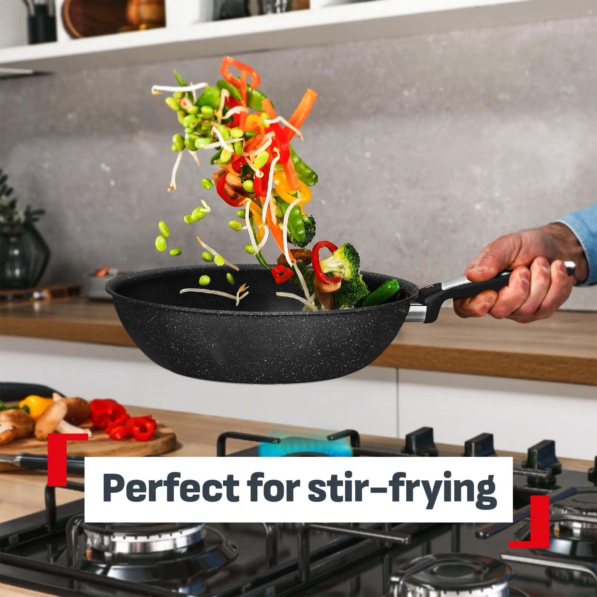 Tefal Expertise+ Induction Non-Stick Wok 28cm