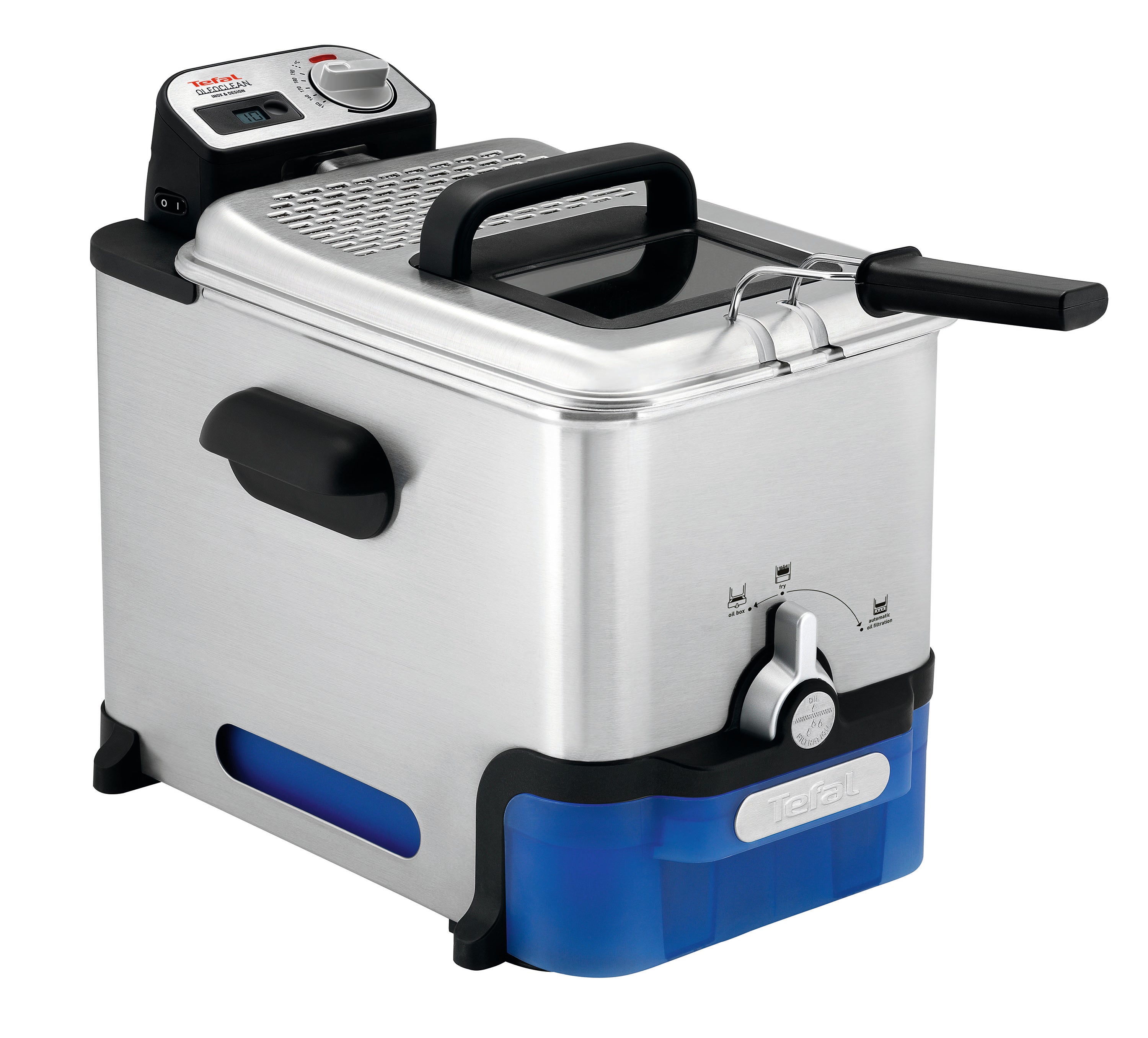 User manual and frequently asked questions Tefal Oleoclean Pro FR8040 Deep Fryer