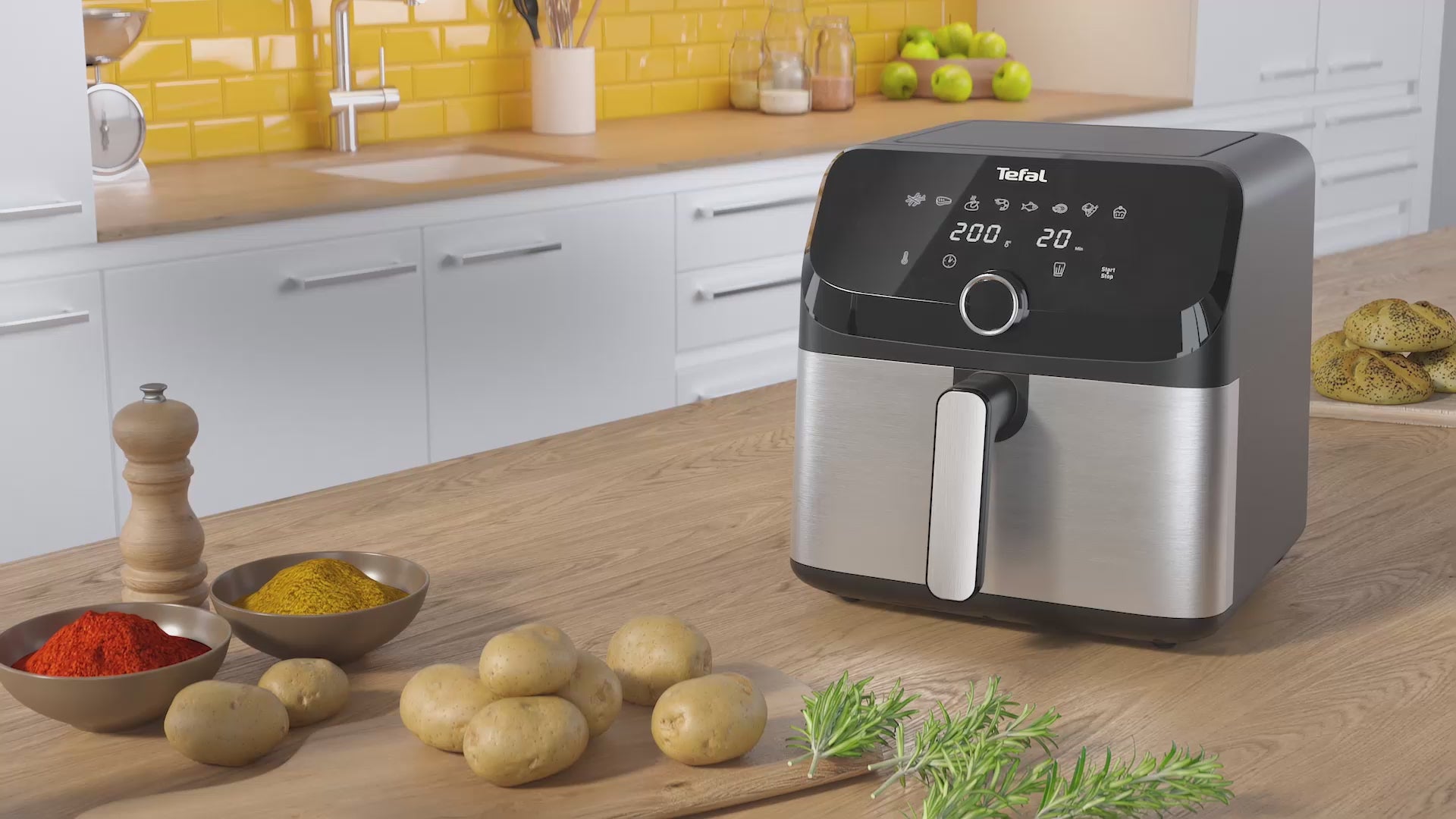Tefal EY855D EasyFry Mega Video