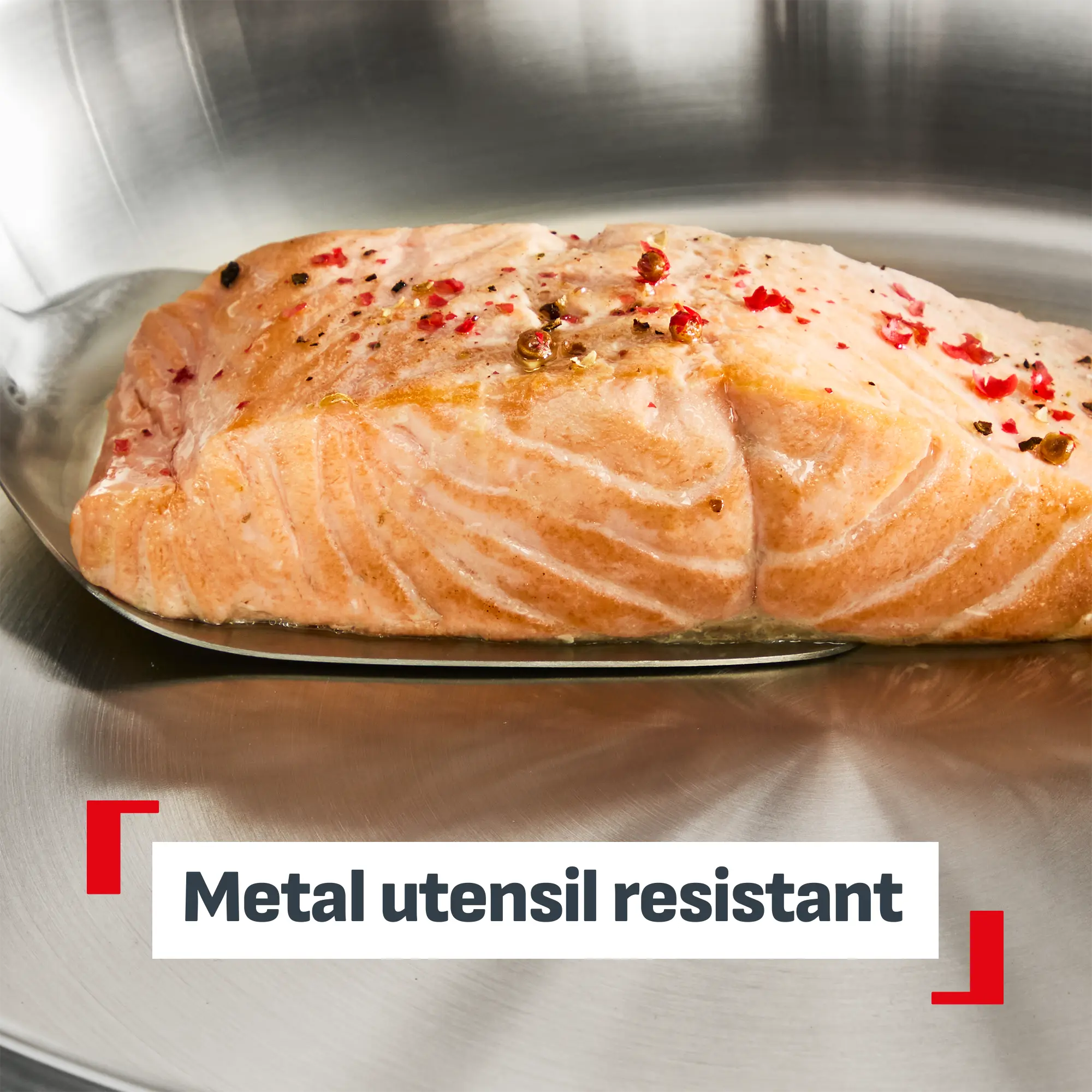 Tefal Emotion+ Induction Stainless Steel Uncoated Twin Pack Frypan 24/28cm