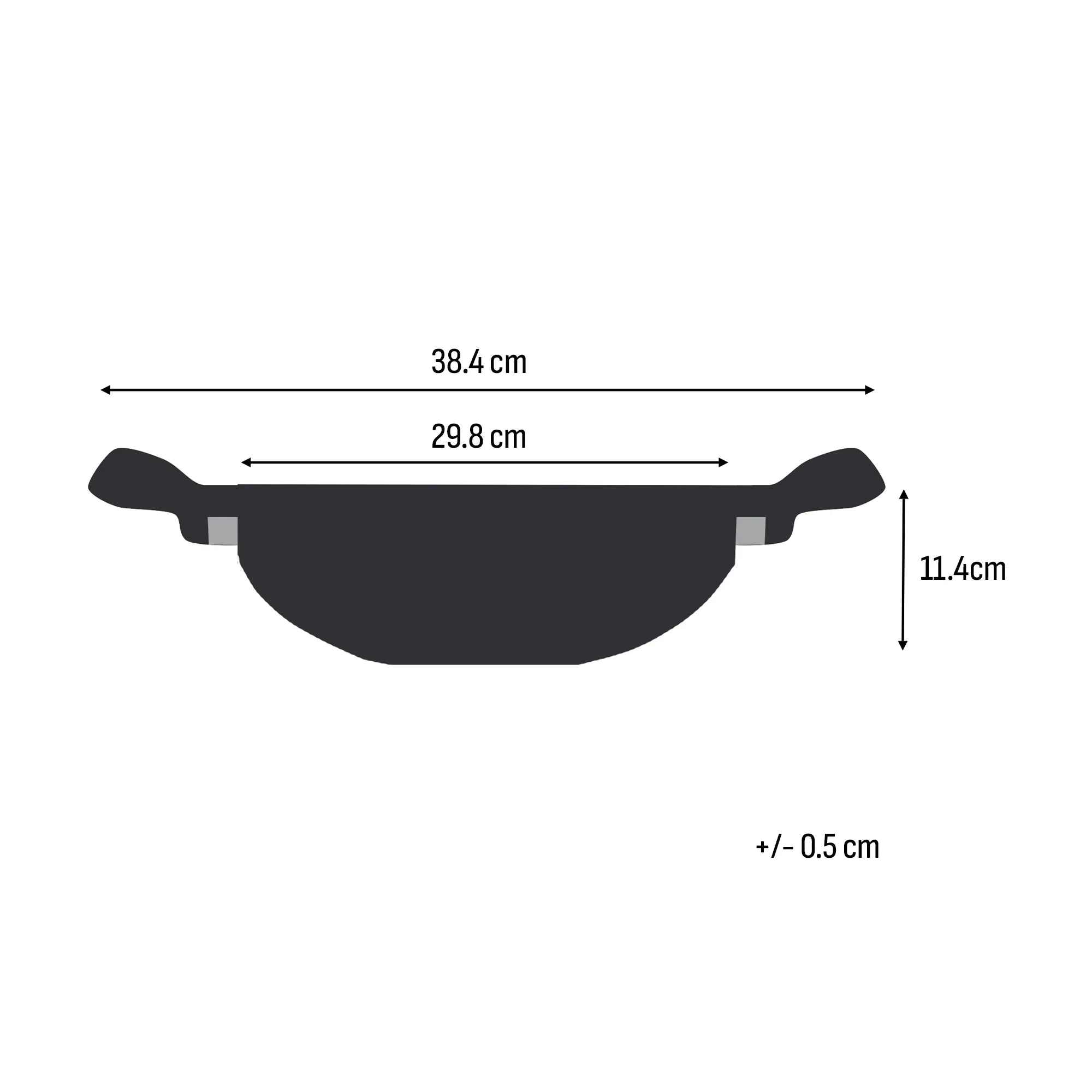 Tefal Excellence+ Induction FusionCore Non-Stick All-In-One Pan 28cm + Lid Dimensions