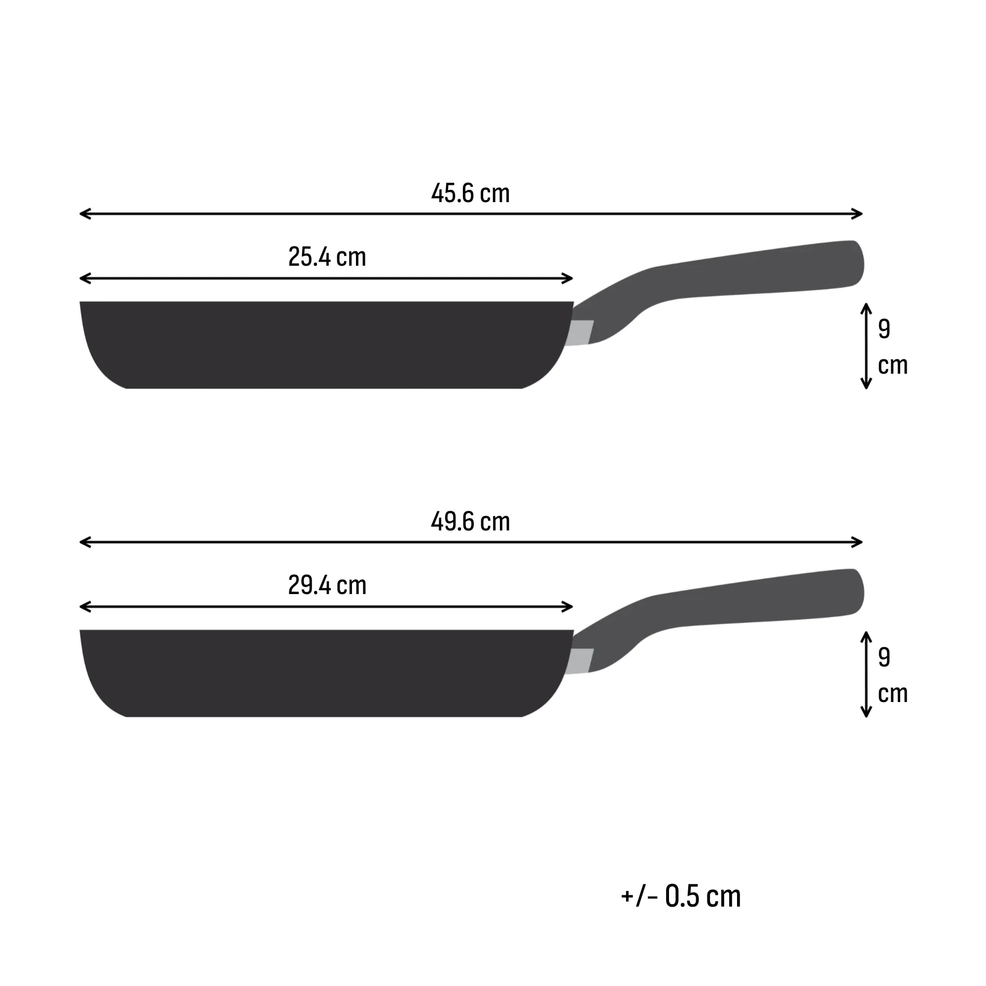Tefal Extreme Induction Stainless Steel Uncoated Twin Pack Frypans 24/28cm
