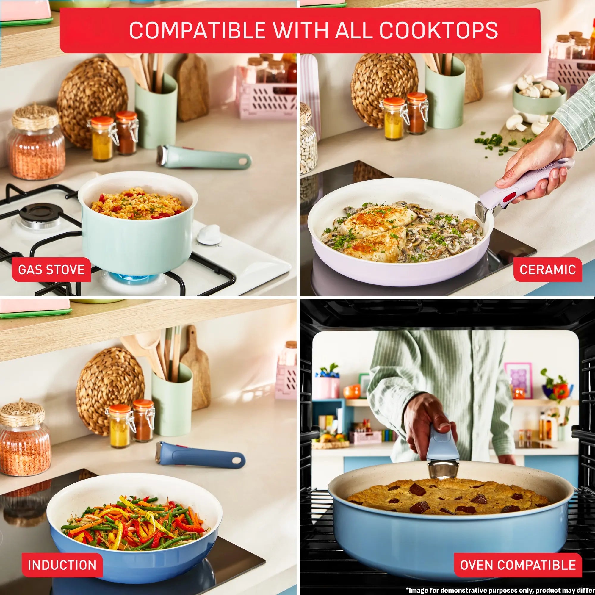 Tefal Ingenio Serenity Induction Non-Stick set compatible with induction