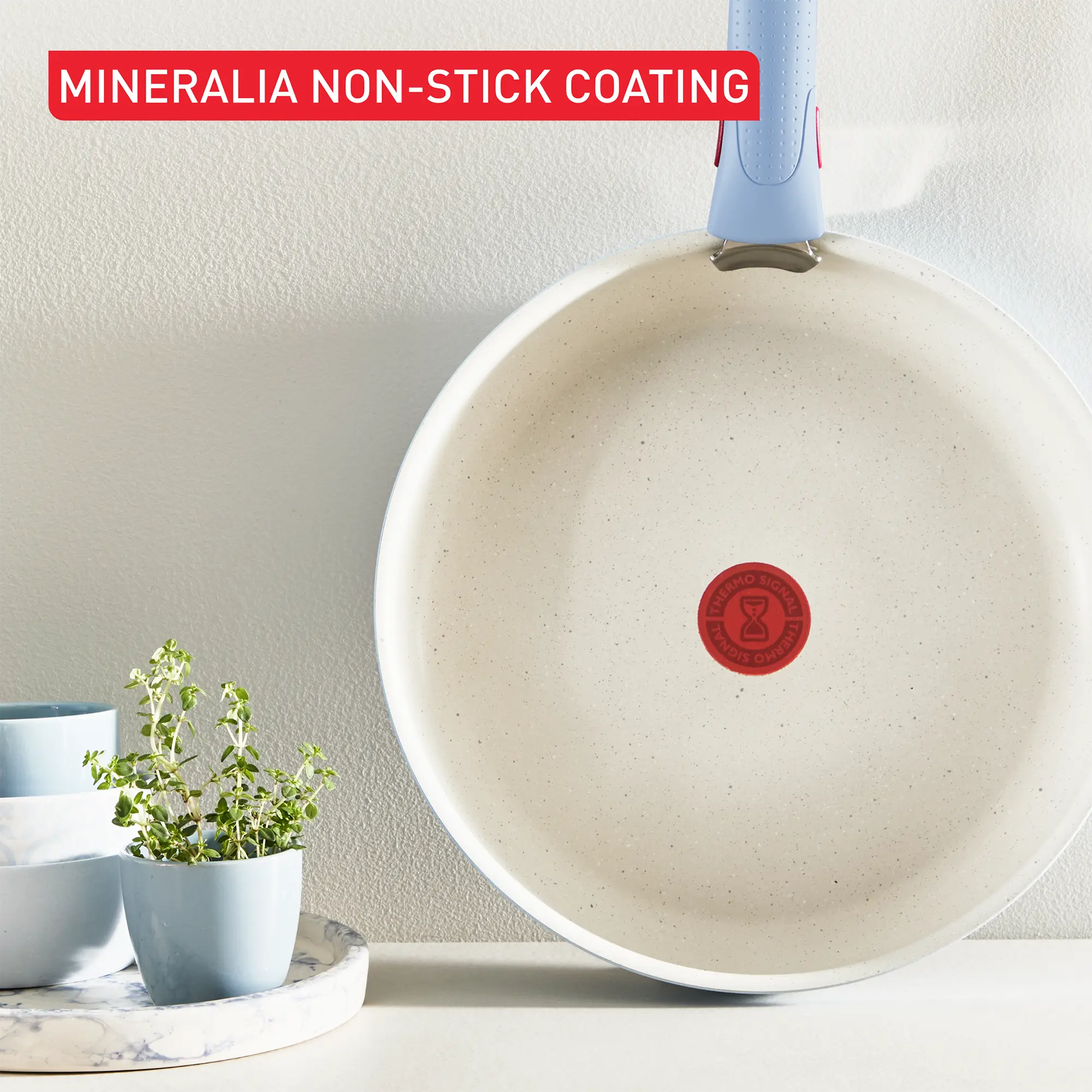 Tefal Ingenio Serenity Induction Non-Stick Calm Blue set with mineralia non-stick coating
