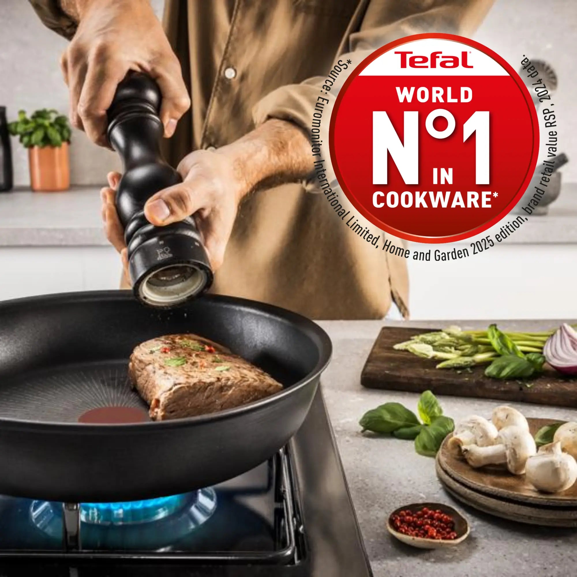 Tefal Space+ Excellence+ Induction Non-Stick Shallowpan 28cm world #1 cookware