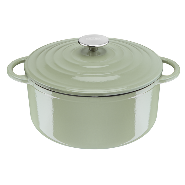 LOV Cast Iron Beige Stewpot with lid 25cm/5L main image 0