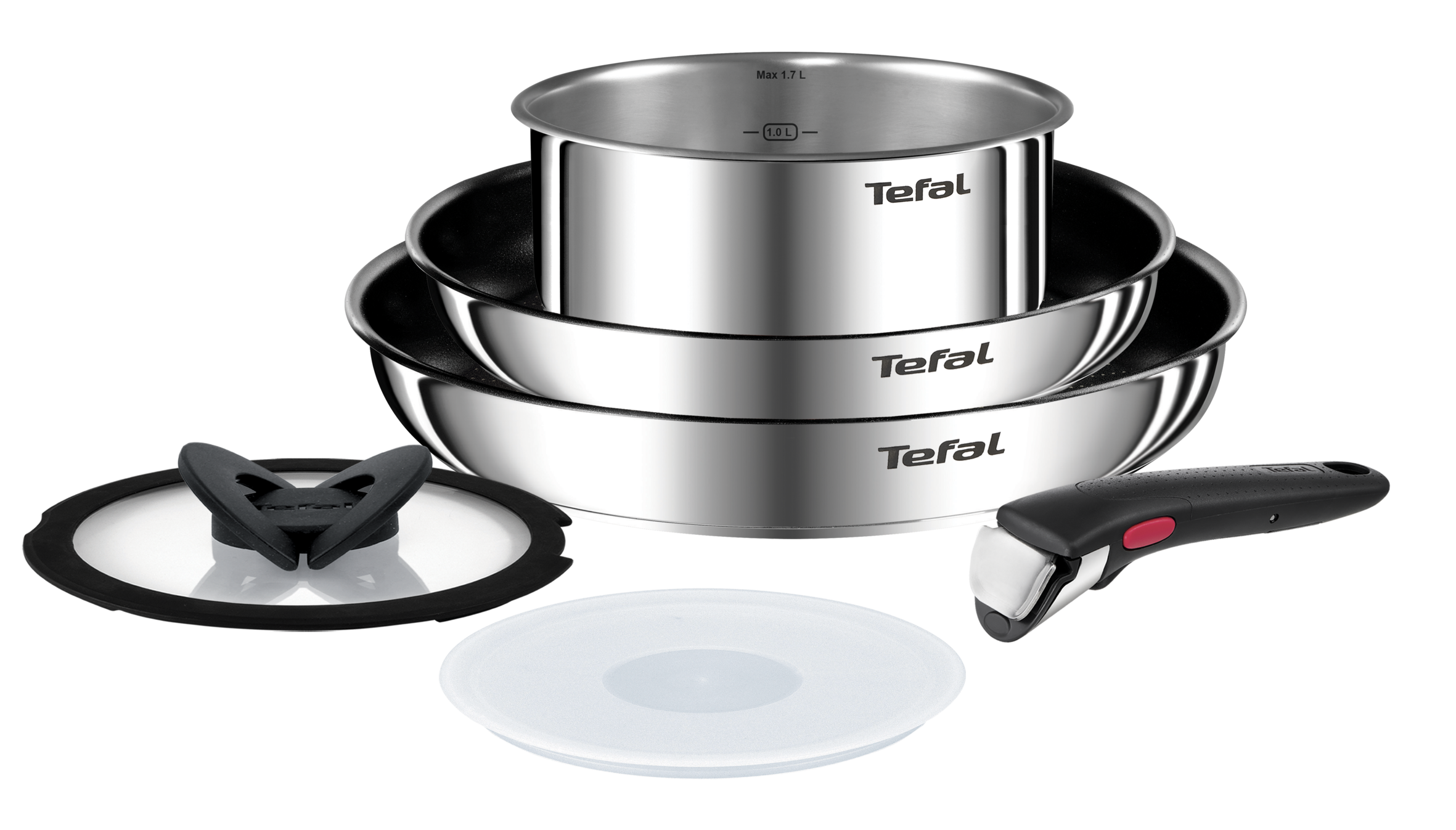 Tefal Ingenio Emotion Induction Non-Stick Stainless Steel 6pc Set