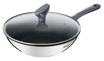 Tefal Daily Cook Stainless Steel Induction  Non-Stick Wok 28cm + Lid