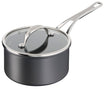 Jamie Oliver by Tefal Cooks Classic Non-Stick Induction Hard Anodised Saucepan + Lid 18cm